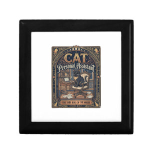Cat Personal Assistant Cat Funny Owner Humor Vinta Gift Box
