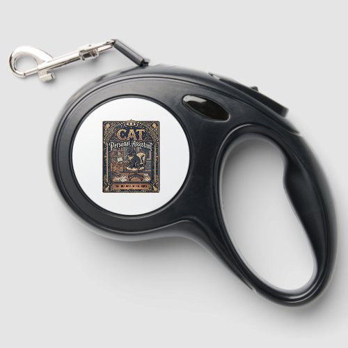 Cat Personal Assistant Cat Funny Owner Humor Vinta Retractable Pet Leash