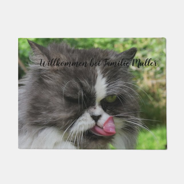 cat,Personalize, template, animal, pet, live, farm Doormat (Front)