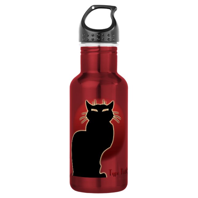 Cat Personalized Cat Lover Bottle (Front)