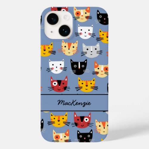Cat Personalized Pattern Case_Mate iPhone 14 Case