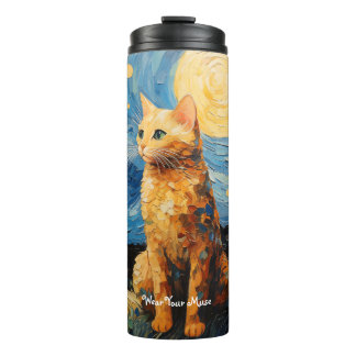 Cat Personalized Thermal Tumbler