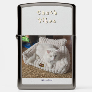 Cat Person's Gift (w/ Name or Intials) Zippo Lighter
