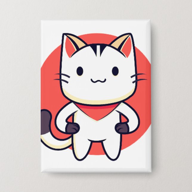 Cat, Pet, Animal Button (Front)