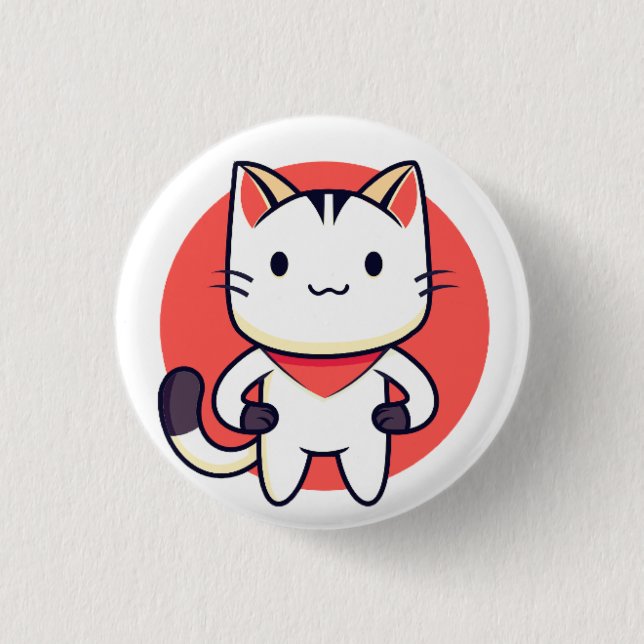 Cat, Pet, Animal Button (Front)