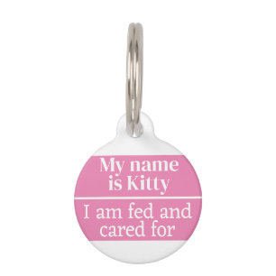 Cat Pet ID Tag
