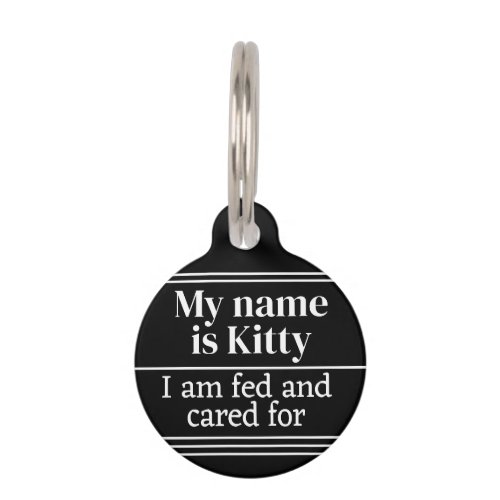 Cat Pet ID Tag