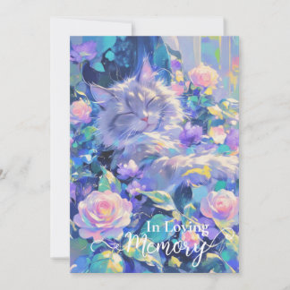 Cat, pet loss sympathy card 
