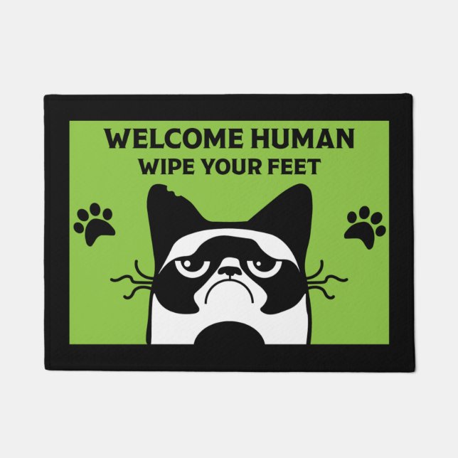 Cat Pet Lover Home Accessories Doormat (Front)