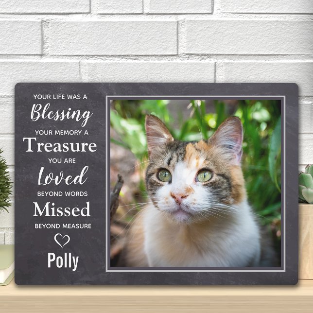 Cat Pet Memorial Gift- Cat Sympathy Gift- Pet Loss Plaque (Creator Uploaded)