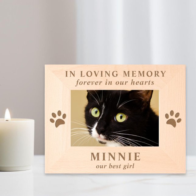 Cat Pet Memorial Photo Engraved Frames (Creator Uploaded)
