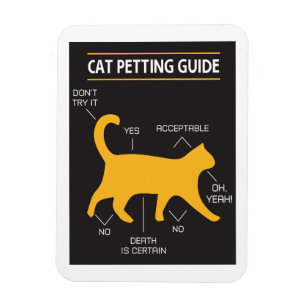 Cat Petting Guide Flexible Magnet