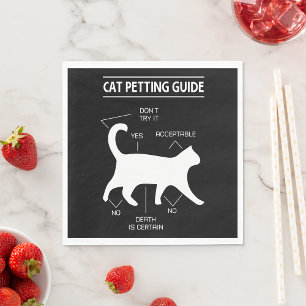 Cat Petting Guide Napkins