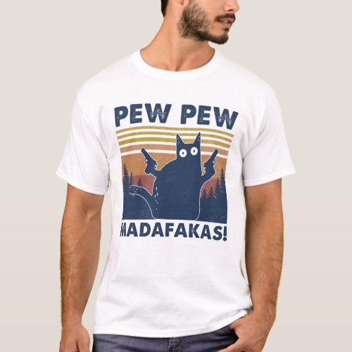 Cat Pew Pew Madafakas Vintage Shirt