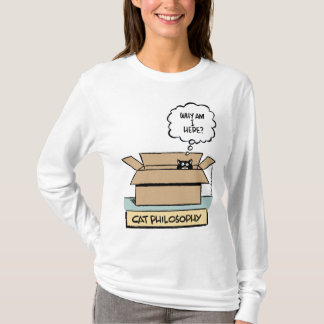 Cat Philosophy - Ladies Long Sleeve T-Shirt
