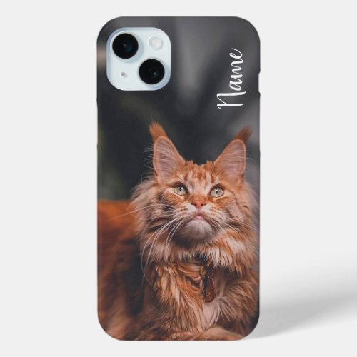 Cat phone case customized with your pet name