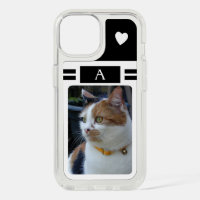 Cat photo and initial white black