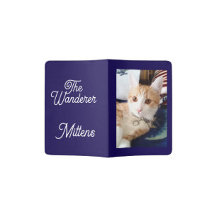 Cat Photo and Name Passport Holder