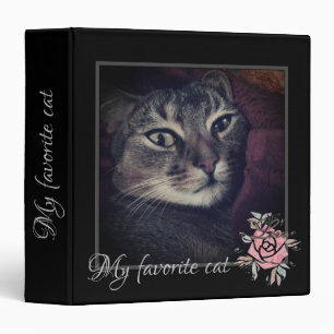 Cat photo, cat, Pets, funny cat 3 Ring Binder