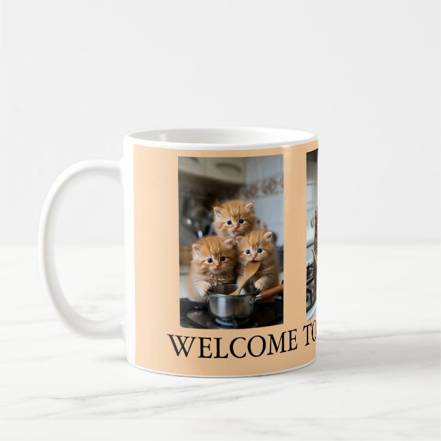 Cat Photo Collage Best Cat Dad Coffee Mug (Left)