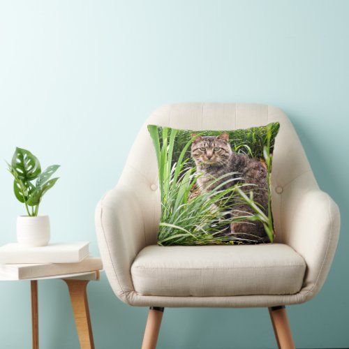Cat Photo Create Your Own Pet  Throw Pillow