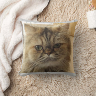 CAT PHOTO CUSTOM Throw Pillow