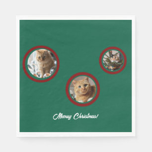 Cat Photo Customize Napkins