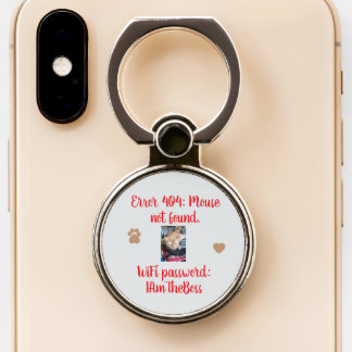 Cat Photo Humor Quotes with Paws Phone Ring Stand
