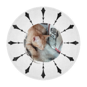 Cat Photo , Humor , replaceable, Funny Cutting Board