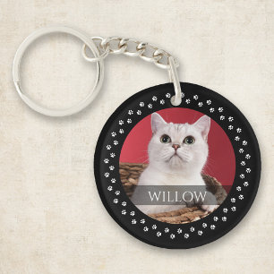 Cat Photo Keychain - Personalized Pet Keepsake