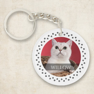 Cat Photo Keychain - Personalized Pet Keepsake