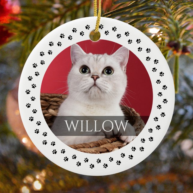 Cat Photo Ornament - Personalized Pet Keepsake (Creator Uploaded)