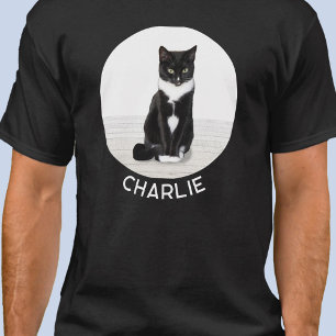 Cat Photo Personalized Custom Name T-Shirt