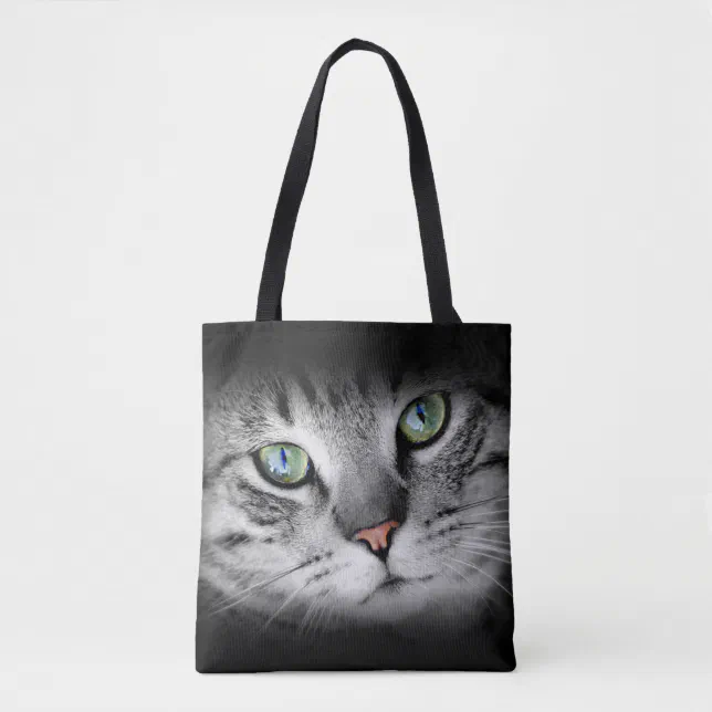 Cat Photo Personalized Tote Bag | Zazzle - Personalized Cat Carrying Bags