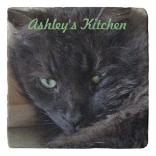 Cat Photo Personalized  Trivet