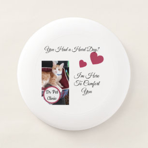 Cat Photo, Quote, Heart, Name Wham-O Frisbee