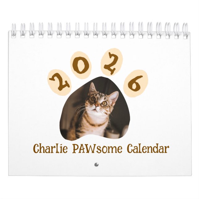 Cat Photos Make Your PAWsome Personalized Calendar (Cover)
