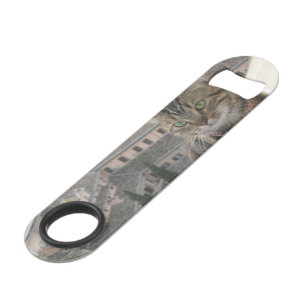 Cat PhotoStainless Bottle Opener