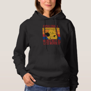 Cat pickleball makes me feel less murdery Retro   Hoodie