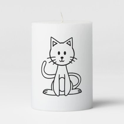 Cat Pillar Candle