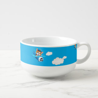 Cat Pilot Soup Mug