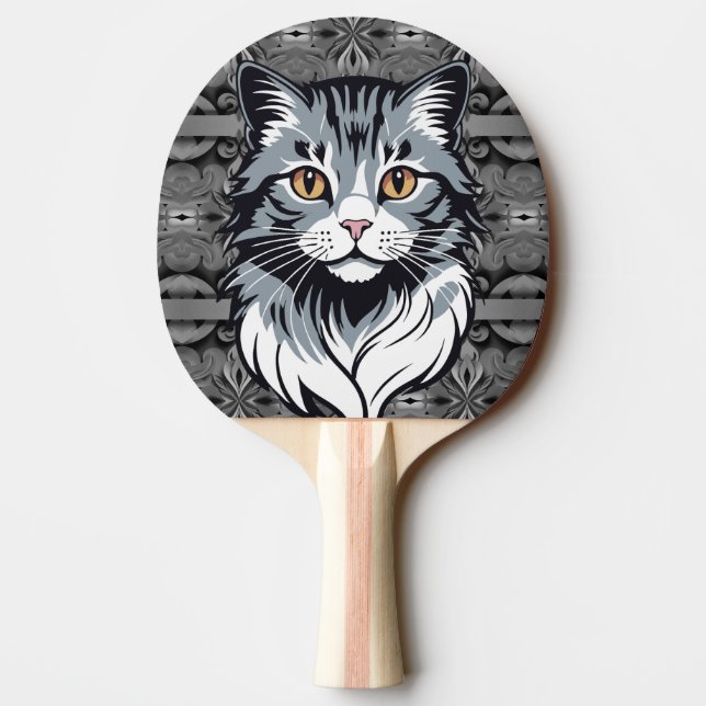 Cat Ping Pong Paddle (Back)