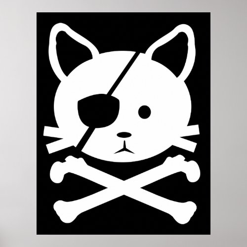 Cat Pirate Poster