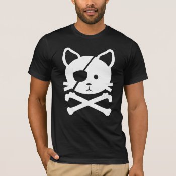 Cat Pirate T-shirt by jamierushad at Zazzle