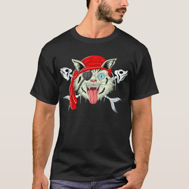 Cat Pirate T-Shirt (Front)