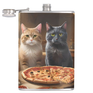 Cat Pizza Night, Flask