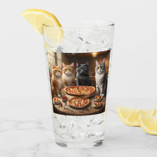 Cat Pizza Night, Glass