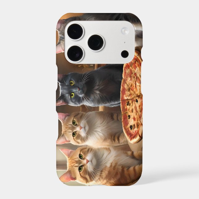 Cat Pizza Night, Iphone Case (Back)