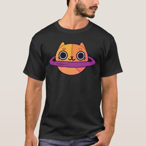 Cat Planet Funny Motivation Study T_Shirt