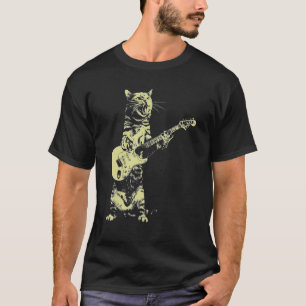 Cat Play Guitar T-Shirt